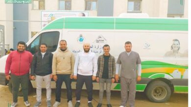 ٣ قوافل علاجية والكشف على 5394 مواطن بالشرقية