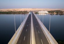 محـور الفشن الحر على النيل بمحافظة بن سويف بطـول 27 كم