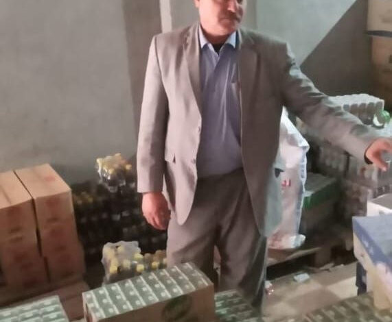 ضبط 2,5 طن منتجات غذائية مجهولة المصدر بمراكز الشرقية