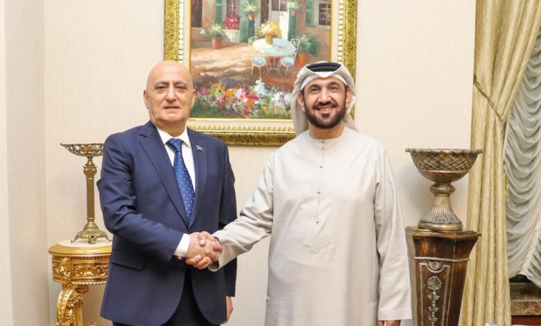 استقبال رسمي لرئيس البرلمان العربي فور وصوله جمهورية أذربيجان