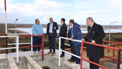 انتظام العمل بمحطة مياه الشمالية بمطوبس