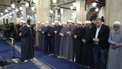 الآلاف يؤدون صبلاه التراويح في جامع الأزهر الشريف
