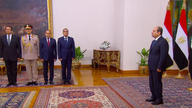 أداء المحافظين ونواب المحافظين الجدد اليمين الدستورية امام الرئيس السيسى