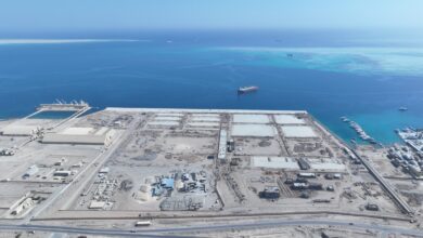 أحدث تصوير جوي للمحطة متعددة الأغراض( سفاجا 2 ) بميناء سفاجا البحري