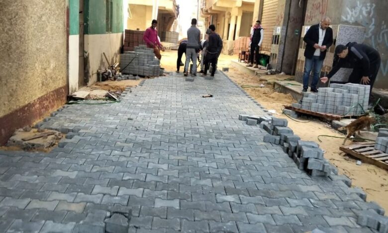 محافظ كفرالشيخ يتابع أعمال تركيب الإنترلوك بسيدي سالم