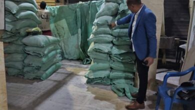 حملات التموينية على المحال التجارية والمنشآت والمخابز بمدينةو مركز قلين