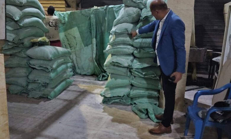 حملات التموينية على المحال التجارية والمنشآت والمخابز بمدينةو مركز قلين