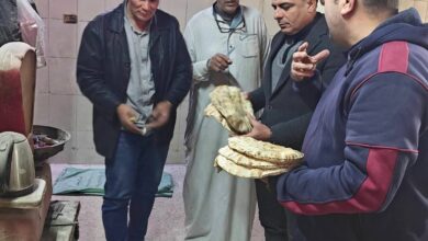 استمرار متابعة الحملات التموينية على المحال التجارية والمنشآت والمخابز بمدينة قلين