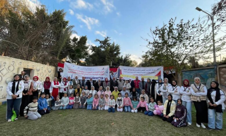 جامعة كفر الشيخ تنظم اليوم الكشفي الترويحي والإفطار الجماعي بدار الحنان لليتيمات