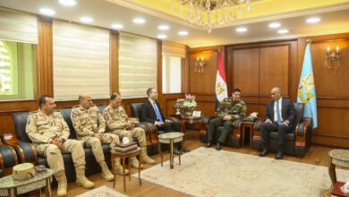 محافظ كفرالشيخ يستقبل قائد المنطقة الشمالية العسكرية
