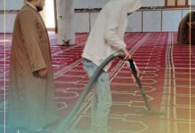 حملات تنظيف وتعقيم المساجد بأوقاف كفر الشيخ