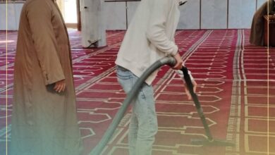 حملات تنظيف وتعقيم المساجد بأوقاف كفر الشيخ