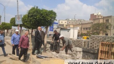 محافظ الشرقية : توسعة مداخل مدينة ابوحاد وإنشاء ممشى حضاري