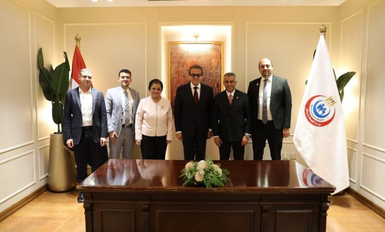 وزير الصحة يشهد توقيع بروتوكول تعاون بين القومي للسكان ومؤسسة شباب القادة (YLF)