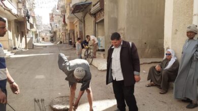 محافظ كفرالشيخ يوجّه بصيانة شبكة الصرف الصحي بقلين