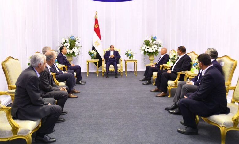 جولة الرئيس السيسي التفقدية للأعمال الإنشائية لمحطة الأهرامات