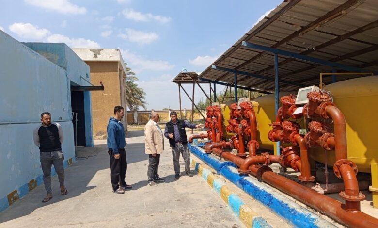 جولة ميدانية للعضو المنتدب لشركة مياه الشرقي لمحطات بلبيس والزقازيق وديرب نجم