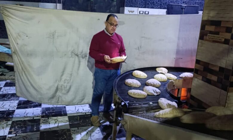 حملات اتموينية على المحال التجارية والمخابز بمدينة ومركز قلين