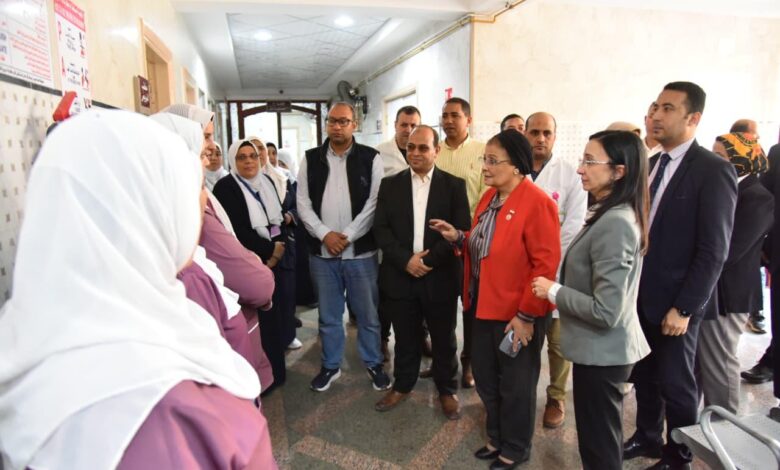 نائب وزير الصحة تتفقد المنشآت الصحية بمحافظة البحيرة