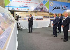 جولة الرئيس السيسي التفقدية للأعمال الإنشائية لمحطة الأهرامات