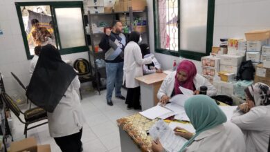 الكشف الطبي على 1061 مواطن خلال القافلة الطبية بقرية الشيخ بيصار بمطوبس