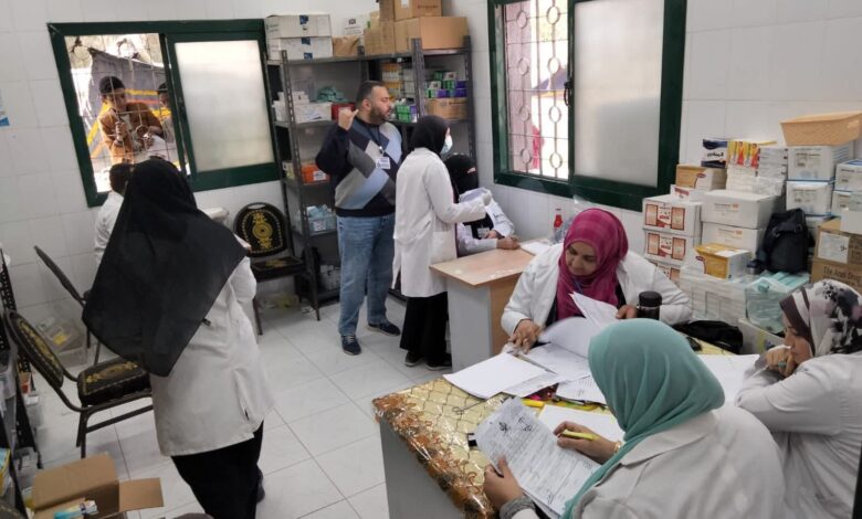 الكشف الطبي على 1061 مواطن خلال القافلة الطبية بقرية الشيخ بيصار بمطوبس