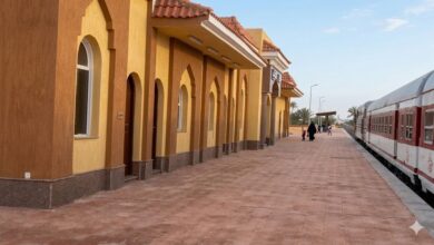 السكة الحديد : خط القنطرة شرق / بئر العبد يقدم خدمة نقل متميزة للمواطنين عبر ٨ محطات