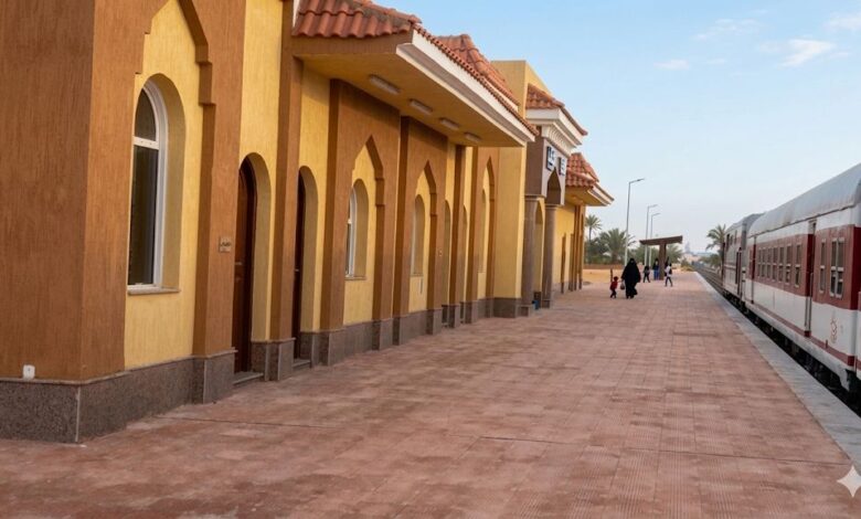 السكة الحديد : خط القنطرة شرق / بئر العبد يقدم خدمة نقل متميزة للمواطنين عبر ٨ محطات