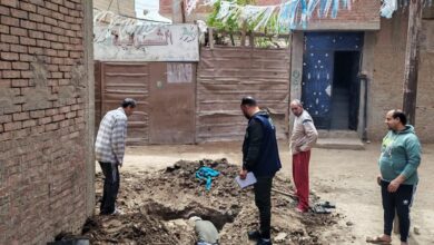 30 وصلة مياة مجانينة بقرية ام الزين وتوابعها بالشرقية