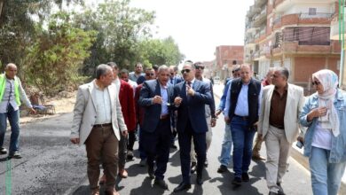 محافظ الشرقية يتفقد إستكمال اعمال توسعة وتأهيل طريق بحر مشتول
