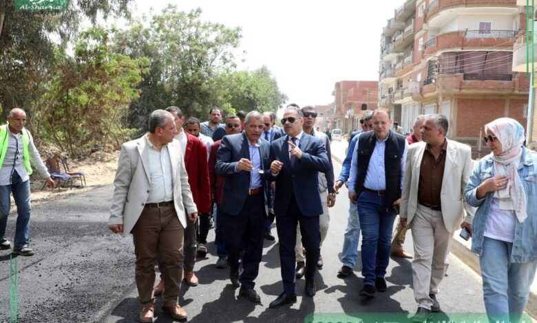محافظ الشرقية يتفقد إستكمال اعمال توسعة وتأهيل طريق بحر مشتول