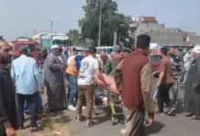 25 مصابا بحادث الطريق الرابط بين الدقهلية ودمياط ونقلهم لمستشفى كفر سعد