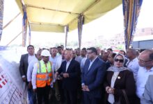 وزير النقل يشهد التشغيل التجريبي لكوبرى مزلقان أبو شوشة بقناوفتحه أمام حركة المرور