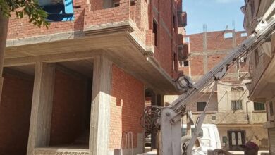 رفع كفاءة الانارة العامة بالطرق الرئيسية بمداخل مدينة قلين