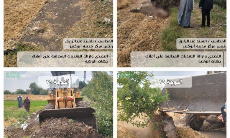إزالة ١٣٥ حالة تعدي بالبناء المخالف بمراكز الشرقية