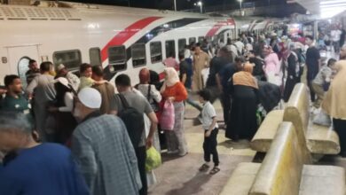 السكة الحديد ترفع درجة الاستعداد القصوى لتأمين عودة المواطنين بعد عيد الأضحى