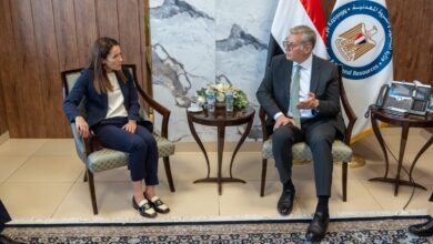 وزير البترول يبحث مع بي بي البريطانية التقدم في حفر آبار جديدة للغاز الطبيعي