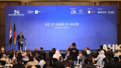 وزير النقل يشارك في مؤتمر اللوجيستيات المنعقد بالغرفة الألمانية العربية للصناعة والتجارة