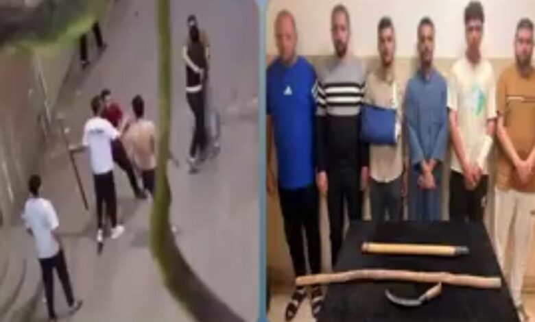 معركة عنيفة بالعصي والأسلحة البيضاء بين طرفين في بأوسي فى الجيزة