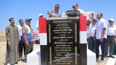 رئيس هيئة تنمية الصعيد ومحافظ قنا يشهدان وضع حجر الأساس لمشروع شتلات قصب السكر