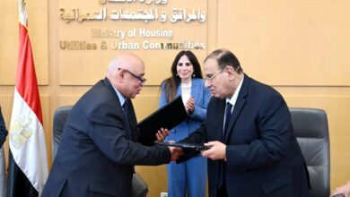 وزيرة الإسكان تشهد توقيع مذكرة تفاهم بين "جهاز تنظيم مرفق مياه الشرب والصرف الصحي وحماية المستهلك"