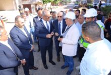 محافظ كفرالشيخ يتفقد أعمال تنفيذ مشروع شبكات الغاز الطبيعي بمدينة الرياض