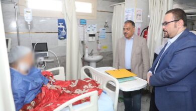 محافظ الشرقية  يتفقدمستشفى أبو كبير المركزي