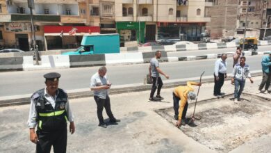 ‏محافظ الشرقية : رفع كفاءة الطريق بمنزل كوبري شرويدة بالزقازيق