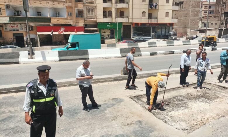 محافظ الشرقية : رفع كفاءة الطريق بمنزل كوبري شرويدة بالزقازيق