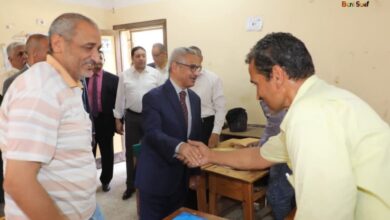 محافظ بني سويف يتابع الاستعدادات النهائية لانطلاق امتحانات الشهادة الإعدادية غدًا