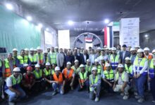 وزير النقل يشهد خروج ماكينة الحفر النفقي الثانية من محطة المساحة بإتجاه محطة الجيزة ضمن أعمال تنفيذ المرحلة الاولى من الخط الرابع للمترو