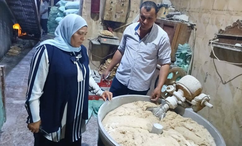 حملات تموينية على المحال التجارية والمنشآت والمخابز بمركز ومدينة  قلين