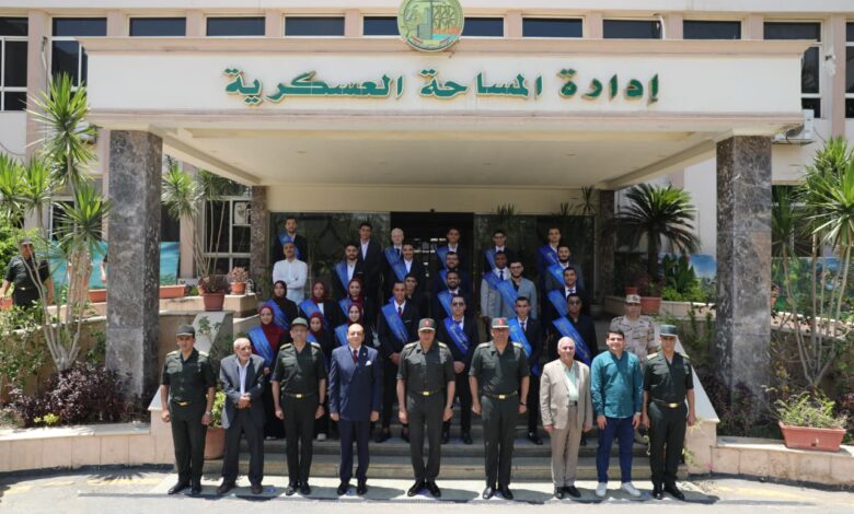 جامعة بنها تنظم زيارة ميدانية لطلابها لإدارة المساحة العسكرية