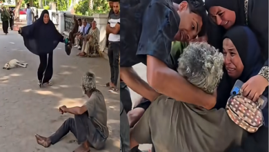 بالصدفة ..مشرد يلتقي أسرته بالشارع عد غياب طويل